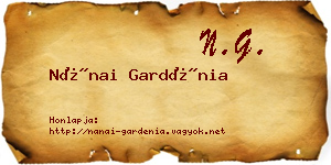 Nánai Gardénia névjegykártya